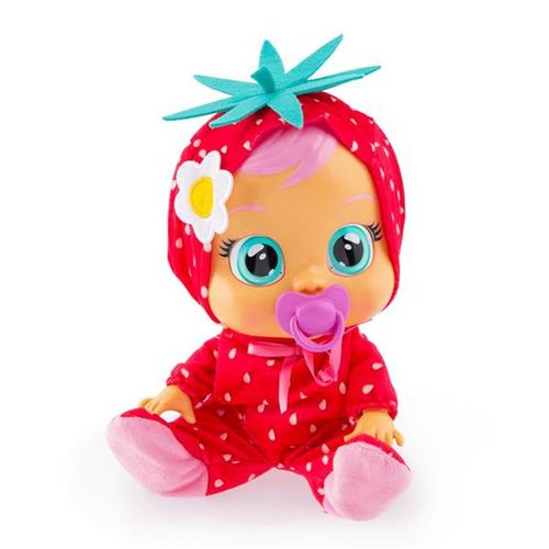 Boneca Crybabies Ella Morango Cheirinho de Fruta Multikids