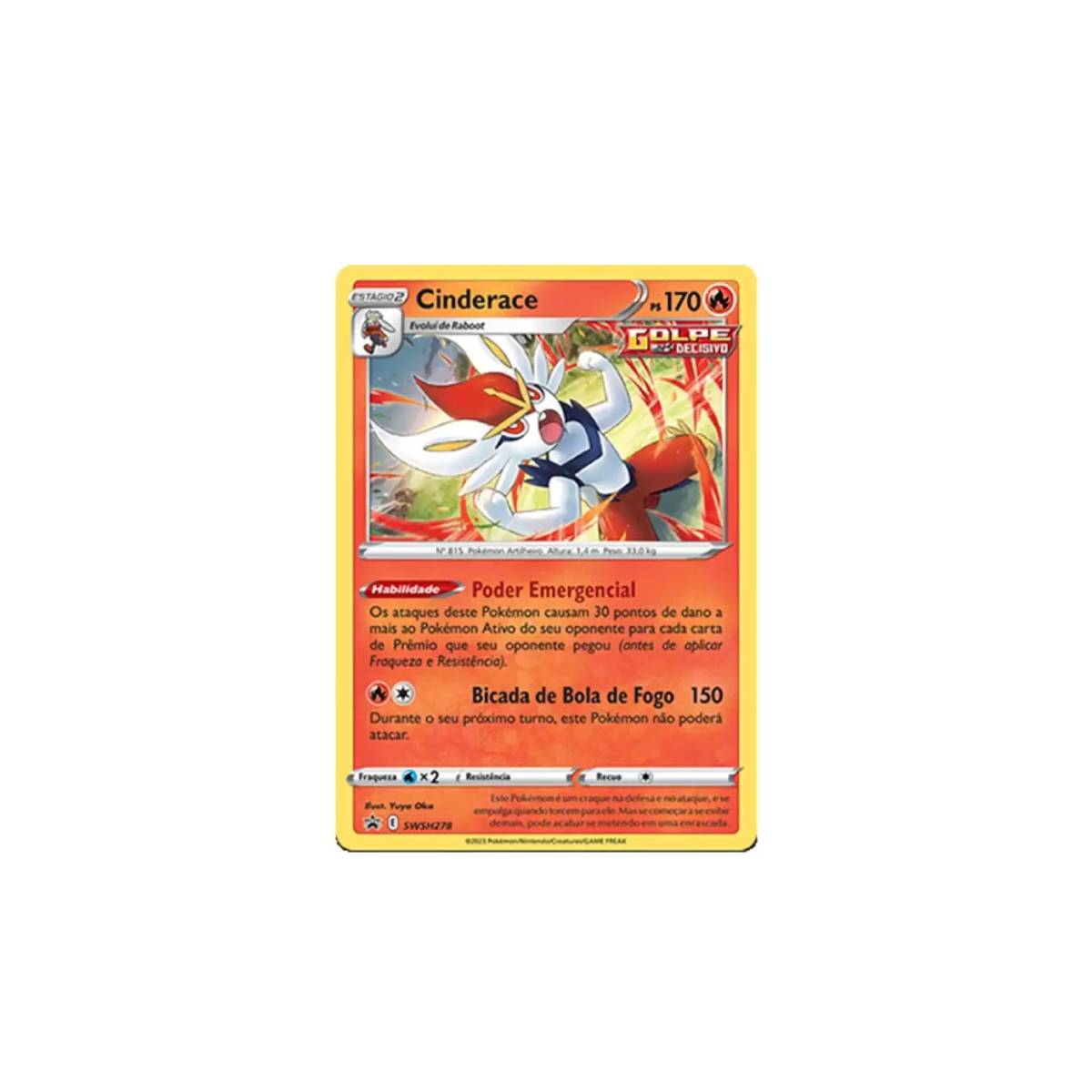 Cards Pokémon - Deck Lata - Parceiros De Galar - Cinderace - Copag