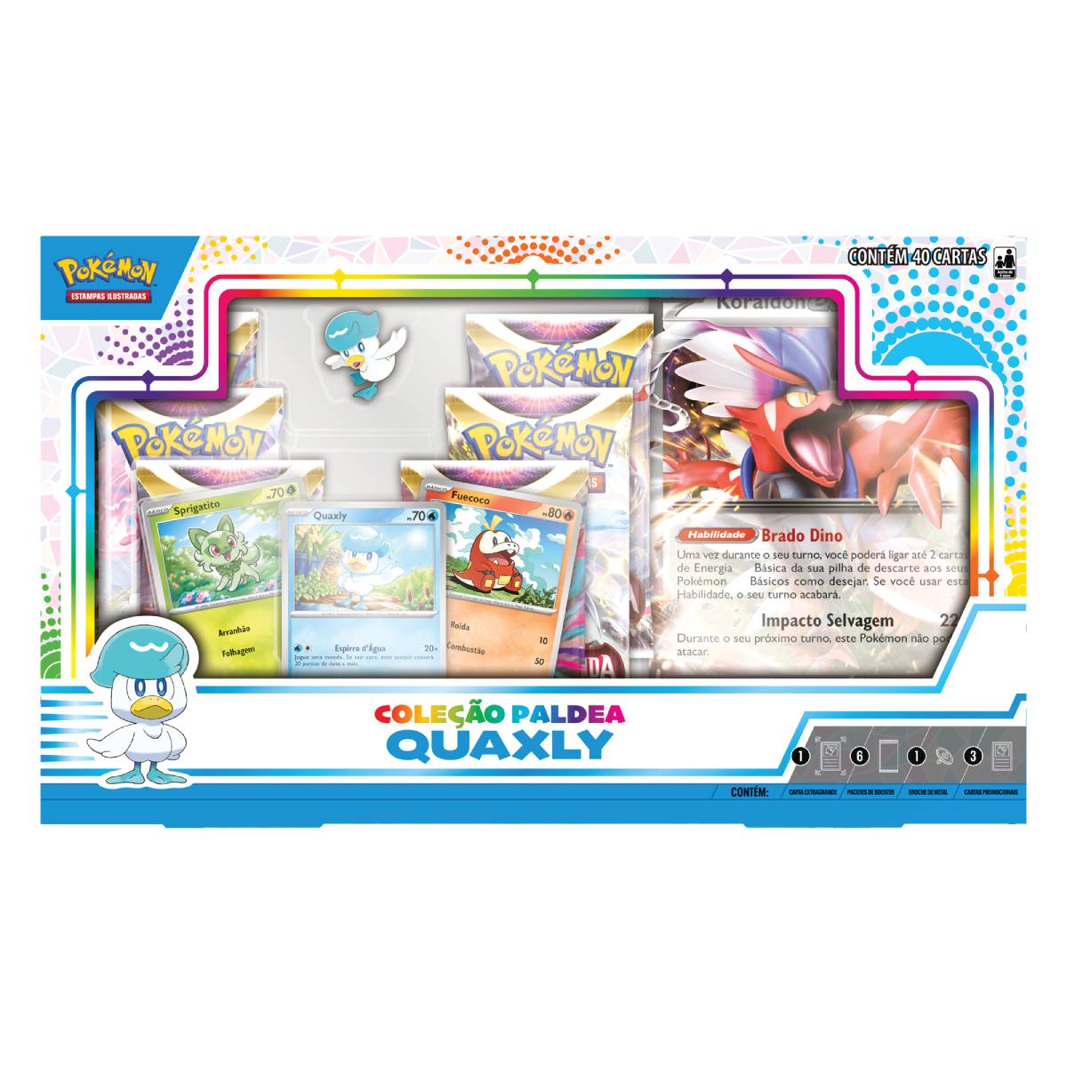 2 Box Pokémon Lendas de Paldea Koraidon ex e Miraidon ex Copag Cards Cartas  em português oficial original boosters