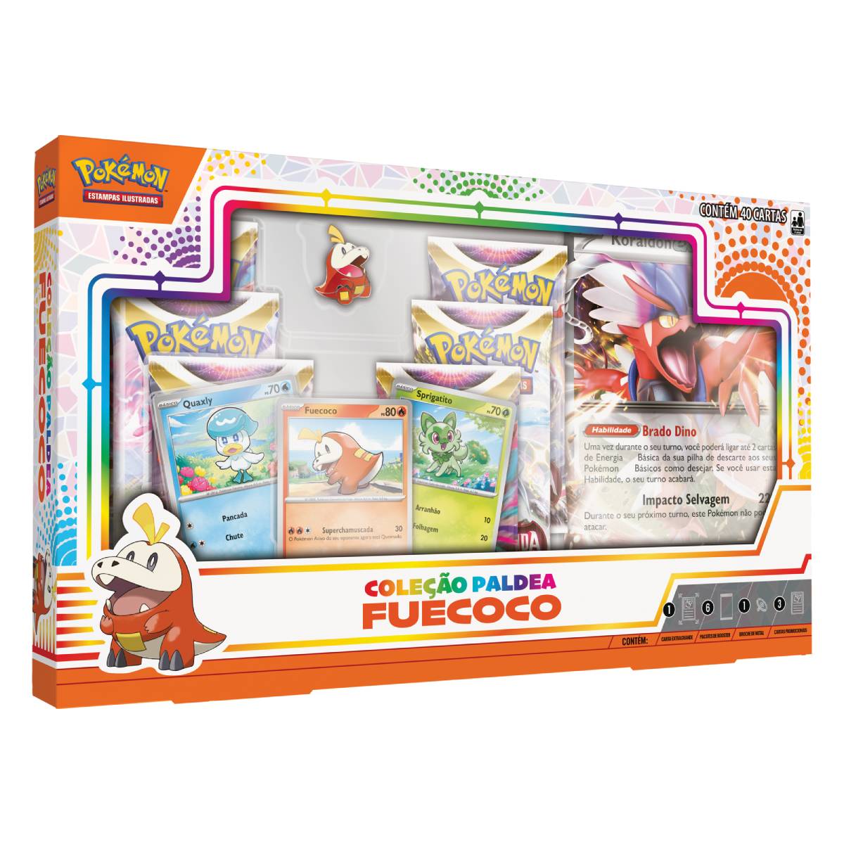 Kit 80 Energias Pokémon para jogar (10 de cada tipo)