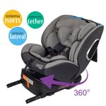 Maxi Baby Cadeira de Carro infantil Deluxe Rotação 360°, Sistema Isofix e  Top Tether Grupo 0, 1,2,3 (0 a 36kgs), Preto