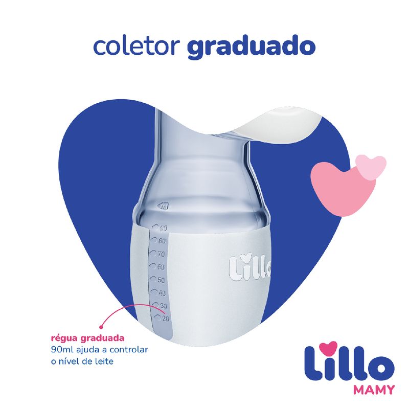 BOMBA COLETORA DE LEITE MATERNO LILLO MAMY SILICONE