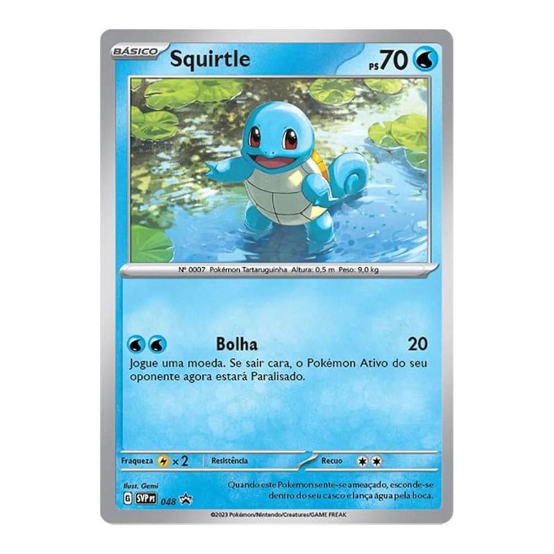 Cartas Pokémon GO Squirtle Blister Triplo Com 19 Cartinhas - Copag