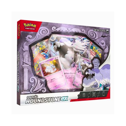 Cartas Pokémon Box Fagulhas Impetuosas Houndstone EX Copag