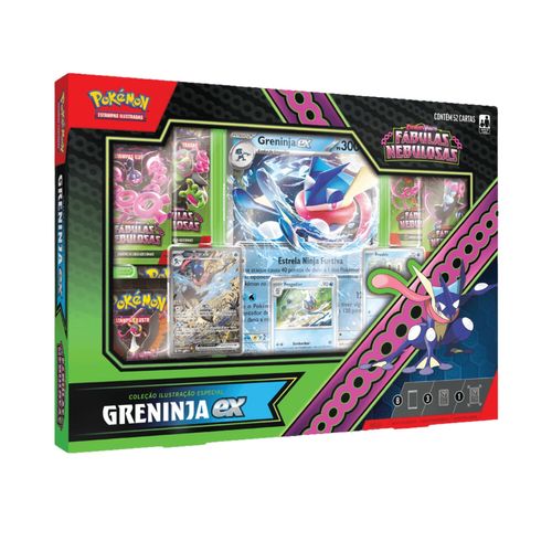 Cartas Pokémon Box Premium Fábulas Nebulosas Greninja Copag