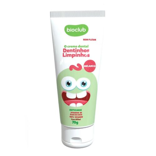 Pasta Dente Infantil Sem Flúor Creme Dental Melancia Bioclub