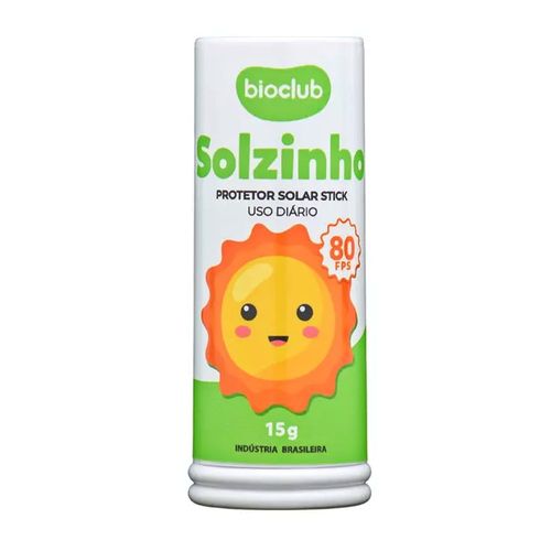Protetor Solar Infantil Bebê FPS80 Vegano Bastão 15g Bioclub