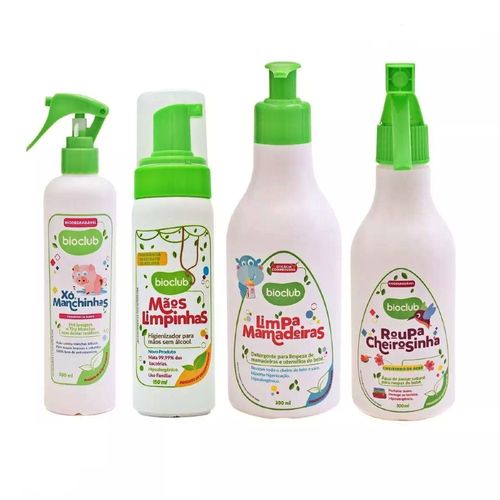 Kit Higiene e Limpeza Roupa e Mamadeira do Bebê - Bioclub