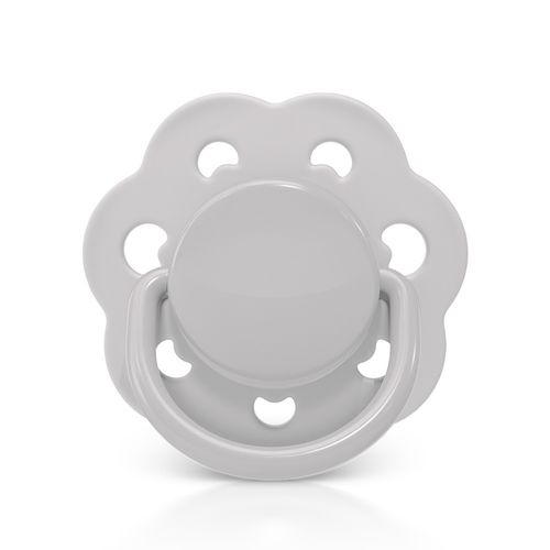 Chupeta Candy Style Bico Redondo em Silicone 0m+ Cinza Lillo