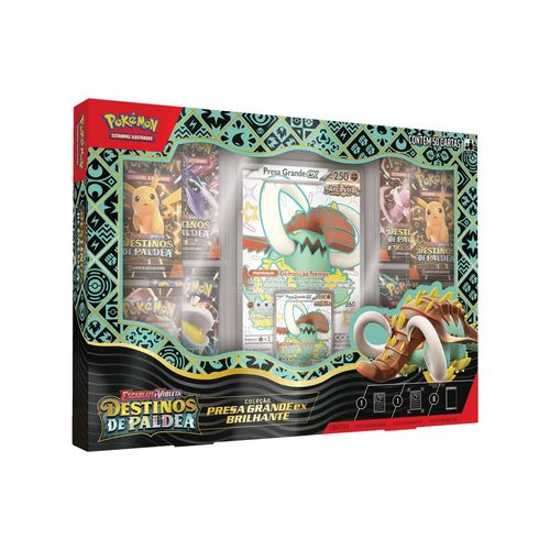 Cartas Pokémon Box Destinos de Paldea Presa Grande EX Copag