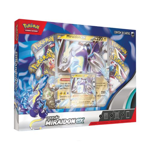 Cartas Pokémon Box Coleção Lendas de Paldea Miraidon - Copag