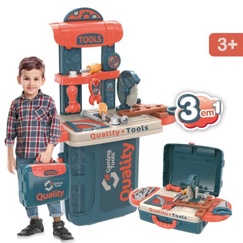 Bancada Maleta de Ferramentas Infantil Top Tools Replay Kids