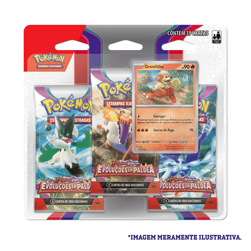 Cartas Pokémon Blister Triplo EV2 Evoluções em Paldea Copag