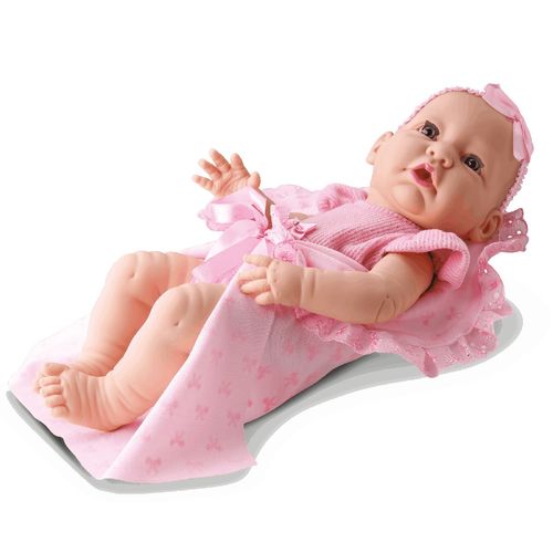 Boneca Bebê Newborn Little Faz Xixi Body Rosa - Divertoys