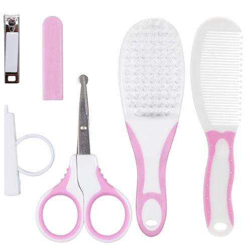 Kit Higiene Cuidados do Bebê 4 Peças 0m+ Rosa - Buba
