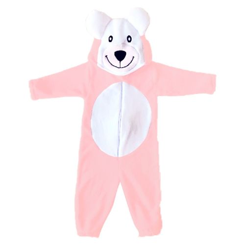 Macacão Pijama Bebê Plush Tamanho 1 ao 3 Urso Hannys Baby