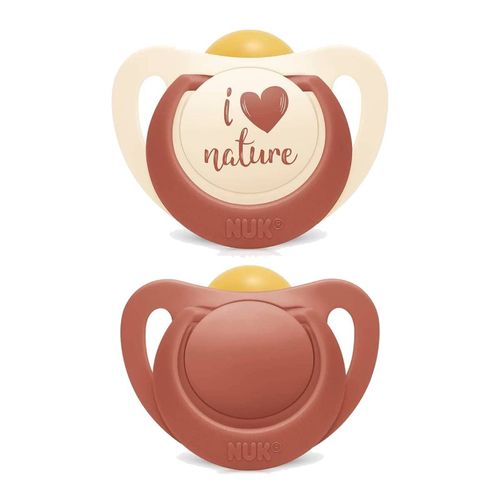 Kit 2 Chupetas For Nature Latex 6m+  Rosa - NUK