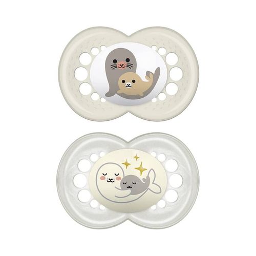 Kit 2 Chupetas Original Night & Day +16 Meses Neutra - MAM
