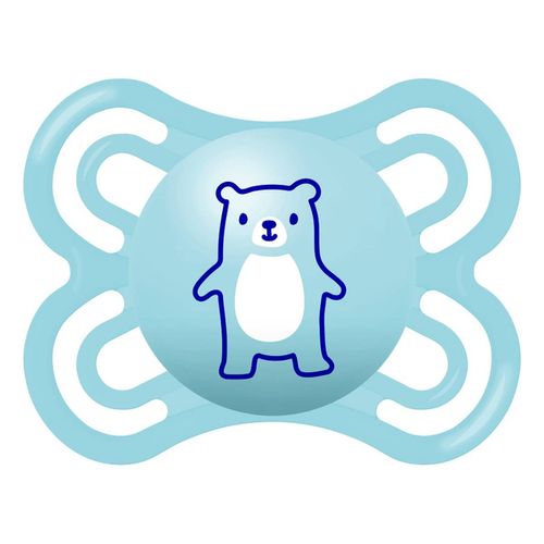 Chupeta Perfect Bico de Silicone 0m+ Azul - MAM