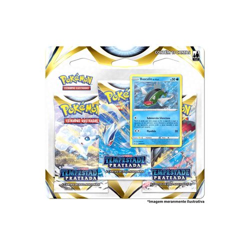 Cartas Pokemon Triple Pack Basculin Espada Escudo 12 - Copag