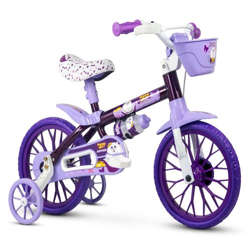 Bicicleta Infantil Com Rodinhas Aro 12 Puppy - Nathor