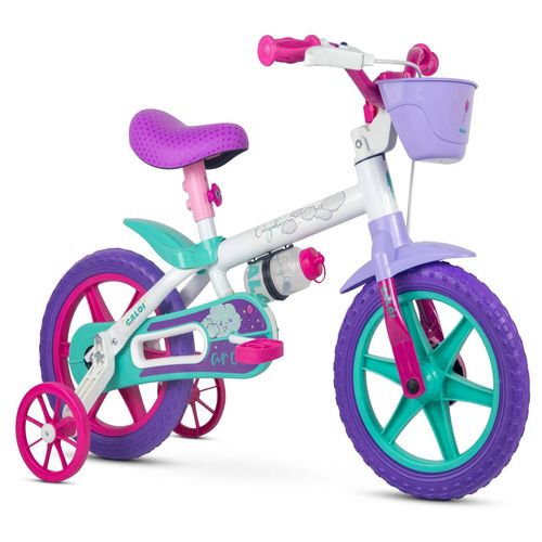 Bicicleta Infantil Com Rodinhas Aro 12 Cecizinha - Caloi