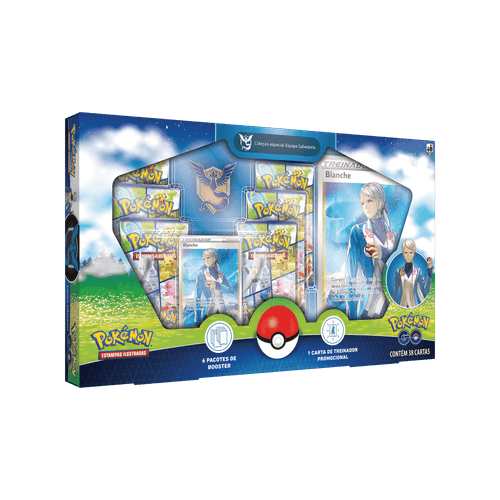 Caixa Box Cards Pokémon GO Equipe Sabedoria C/38 Carta Copag