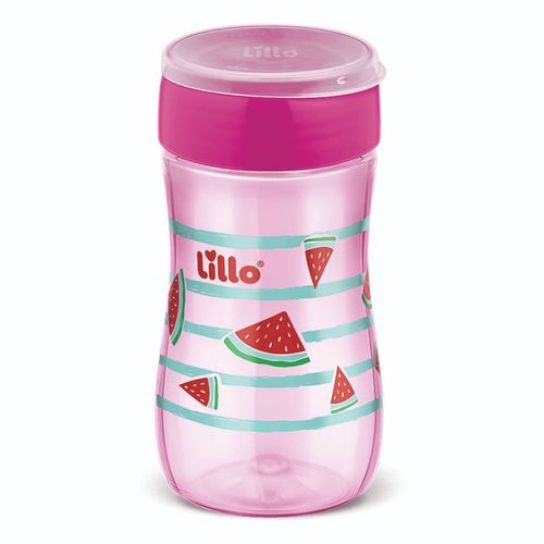 Copo de Treinamento Infantil 360° Evolution 300ml Rosa Lillo