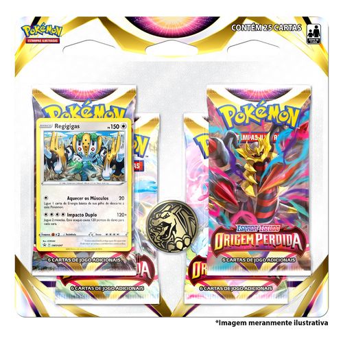 Cartas Pokémon Blister Quádruplo EE11 Regigigas - Copag