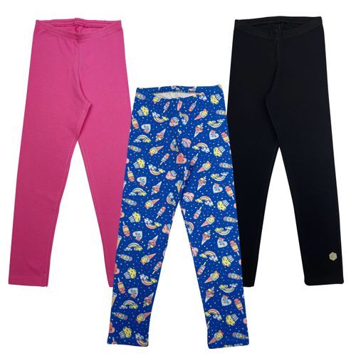Kit 3 Calças Roupa Infantil Menina