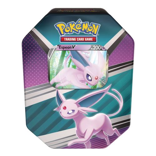 Lata Pokémon Cards Heróis V Espeon - Copag