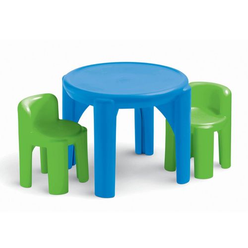 Conjunto de Mesa e Cadeiras Infantil Azul Verde Little Tikes