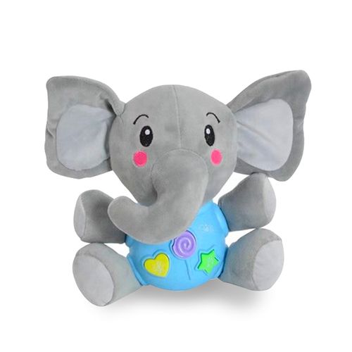 Boneco de Pelúcia Musical e Luzes Buddys Elefante Maxibaby