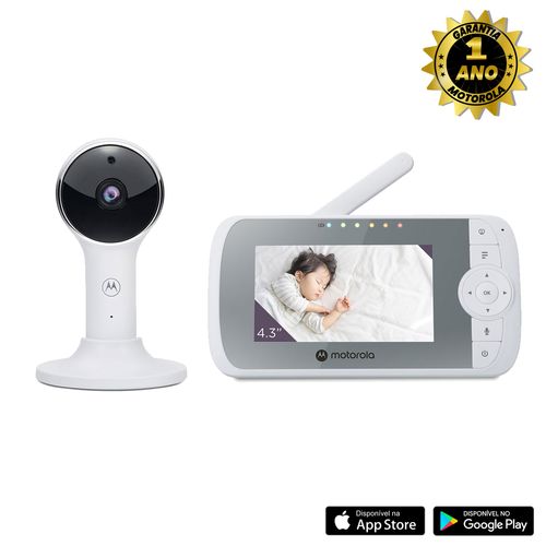 Babá Eletrônica VM64 CONNECT Tela LCD 4.3 Wi-Fi - Motorola