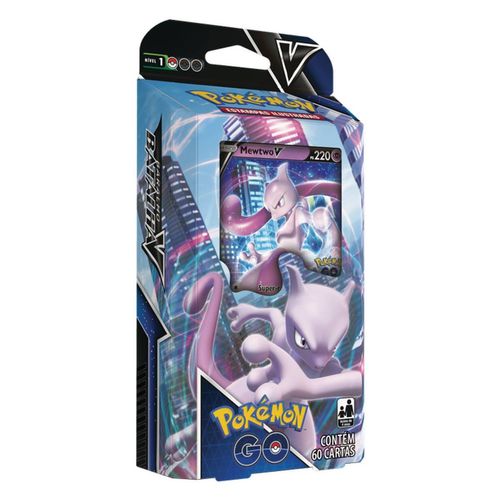 Cartas Pokémon GO Starter Deck Cards Batalha Mewtwo V Copag