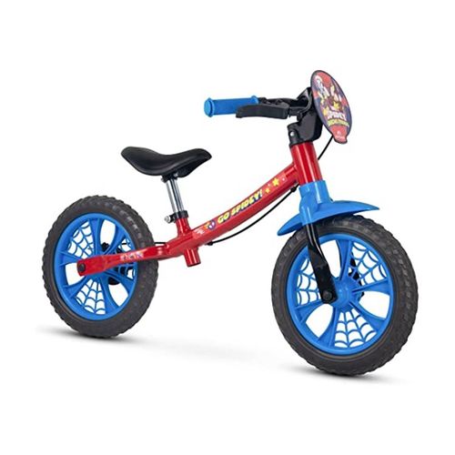 Bicicleta Infantil Aro 12 Balance Sem Pedal Spiderman Caloi