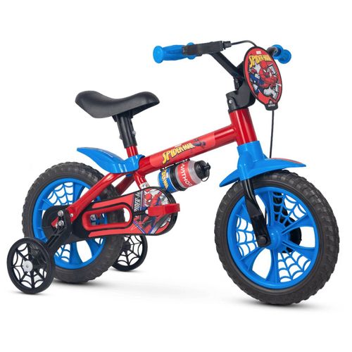 Bicicleta Infantil Aro 12 Com Rodinha Spiderman - Nathor