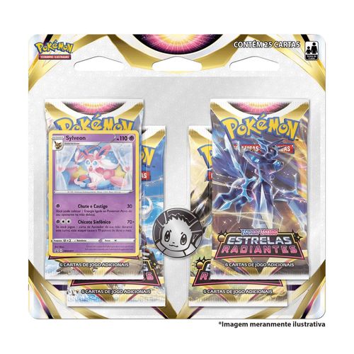 Card Game Pokémon 10 Estrelas Eevee com 25 Cartas - Copag