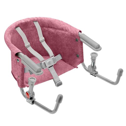 Cadeira De Alimentação Portátil De Mesa Click Rosa Multikids