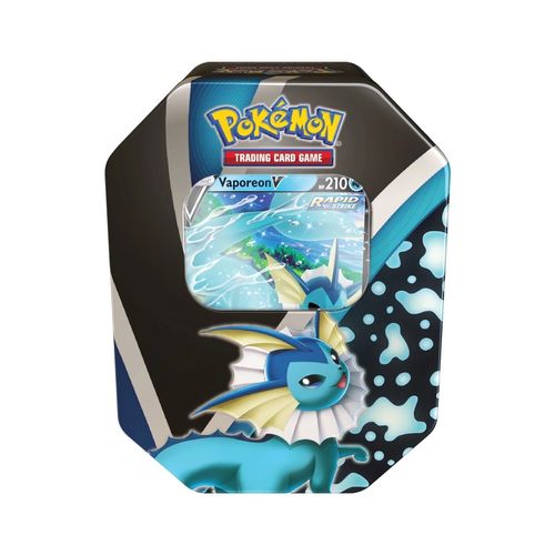 Lata Pokemon Evoluções de Eevee Vaporeon V - Copag