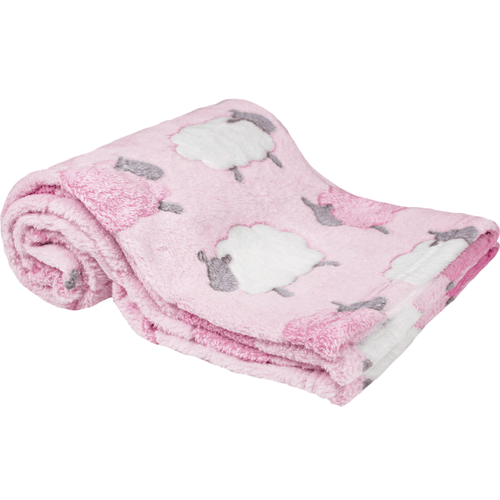 Cobertor Manta Para Bebê De Microfibra Ovelhinha Rosa Buba