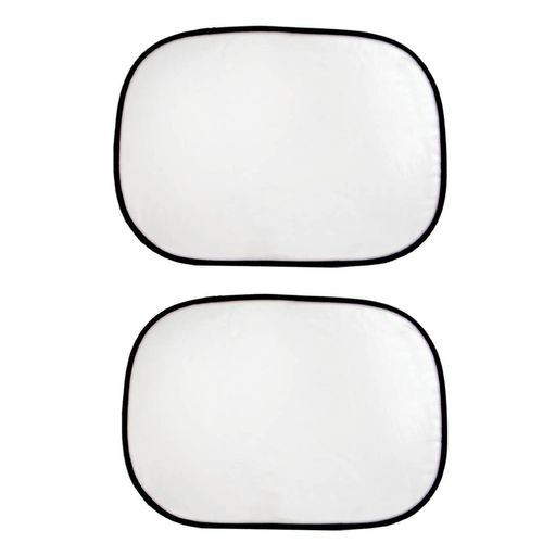 Kit 2 Protetores Solar Para Carro Com Ventosas Prata - Buba