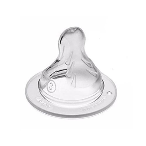 Bico de Mamadeira Silicone Macio Fluxo Rápido 4m+ - MAM