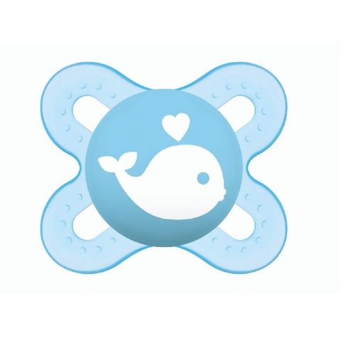 Chupeta Recém Nascidos bico de silicone Start  Azul MAM