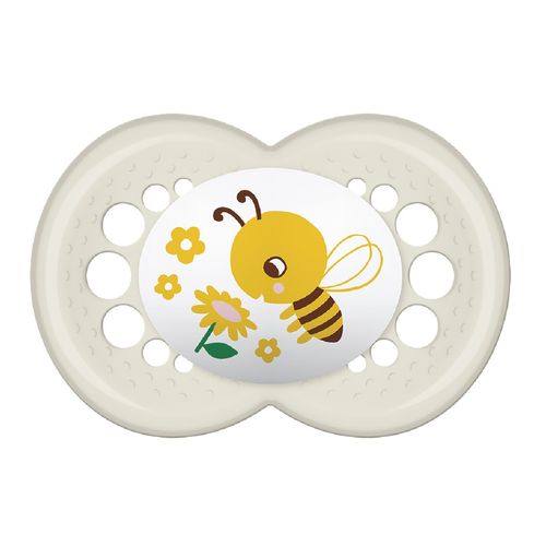 Chupeta Bico de Silicone Original Garden 6m+ Neutra MAM