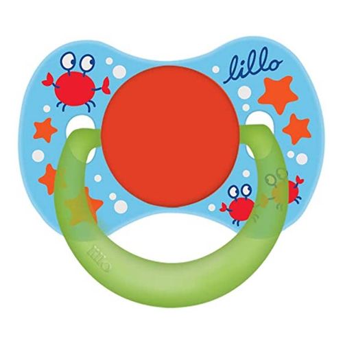 Chupeta Bico de Silicone Funny 0m+ Azul - Lillo