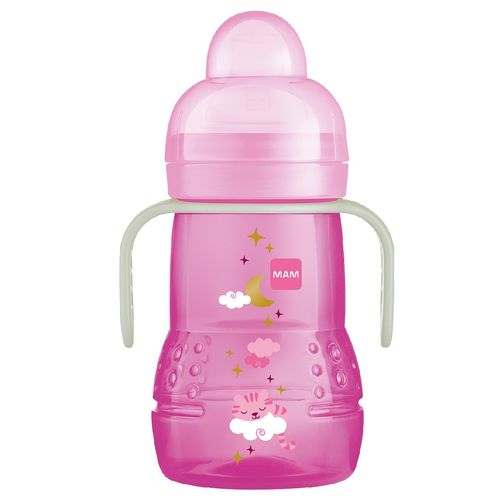 Copo de Treinamento Infantil Trainer Night 220ml 4m+ Rosa MAM