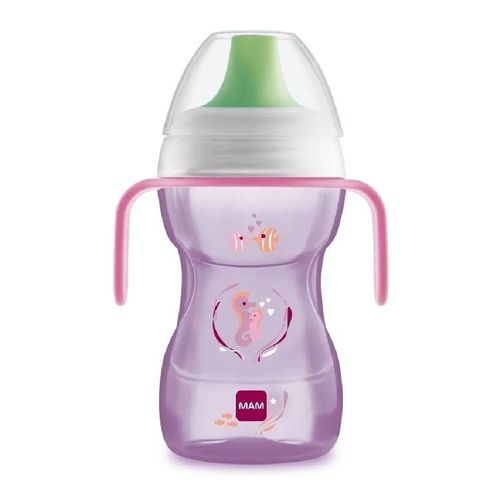 Copo de Transição Infantil Fun To Drink 270ml 8M+ Rosa - MAM