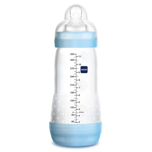 Mamadeira 320ml Easy Start Bico 4m+ Azul - MAM