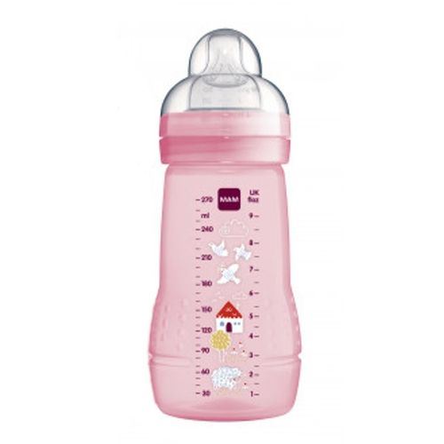 Mamadeira Easy Active Bico 2m+ Rosa 270ml - MAM